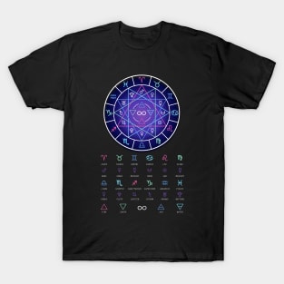 Horoscope, Planetary, Elemental chart T-Shirt